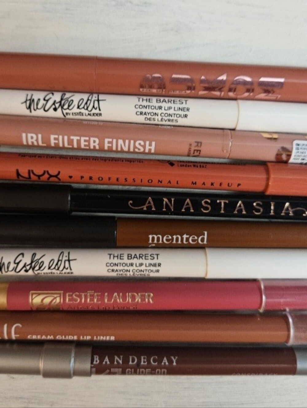 Bundle of #10 Lip Liners Urban Decay, Estee Lauder, Anastasia, NYX Buxon & More